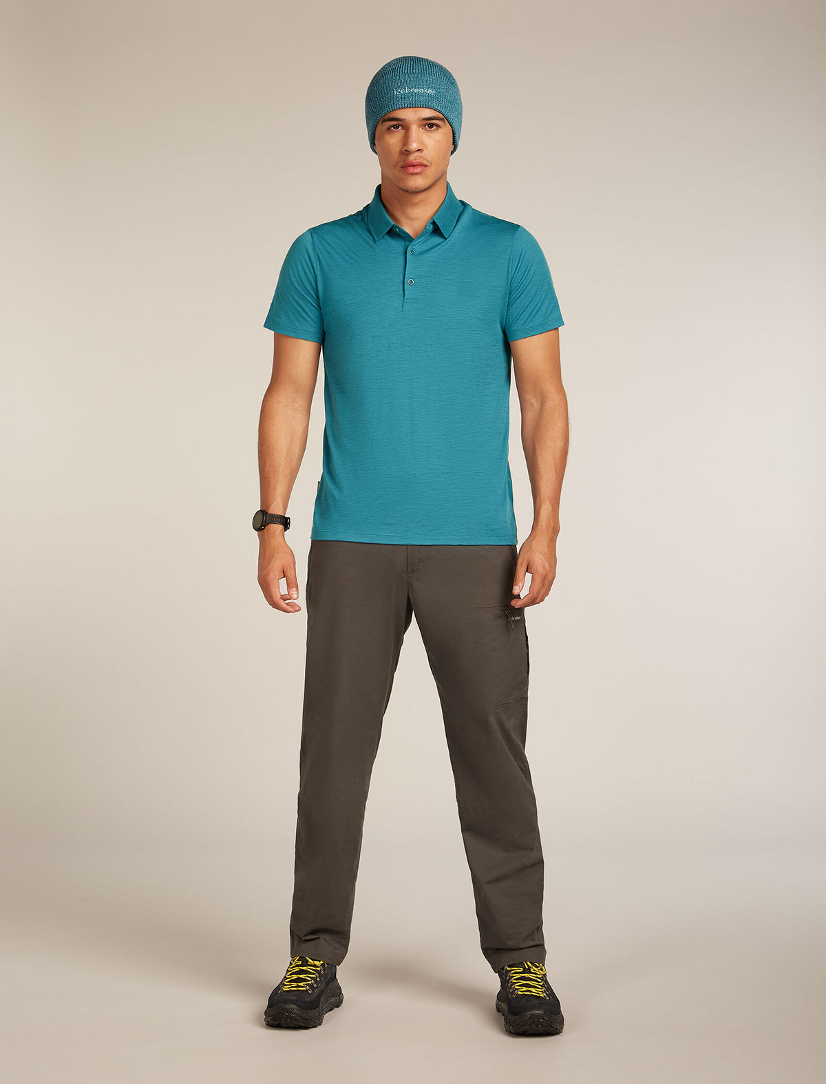 Men's Merino 150 Tech Lite Short Sleeve Polo Topaz - 4