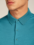 Men's Merino 150 Tech Lite Short Sleeve Polo Topaz - 5