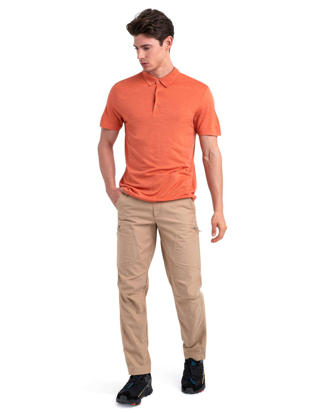 Men's Merino 150 Tech Lite Short Sleeve Polo Ember - 3