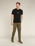 Men's Merino 150 Tech Lite Short Sleeve T-Shirt Icebreaker Logo Reflections  - 3
