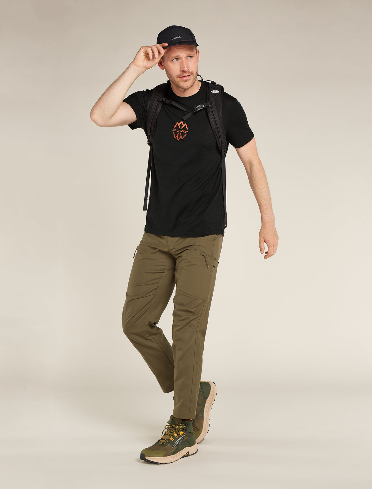 Men's Merino 150 Tech Lite Short Sleeve T-Shirt Icebreaker Logo Reflections  - 4
