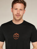 Men's Merino 150 Tech Lite Short Sleeve T-Shirt Icebreaker Logo Reflections  - 5