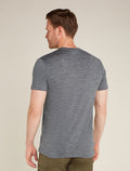 Men's Merino 150 Tech Lite Short Sleeve T-Shirt Icebreaker Logo Reflections  - 2