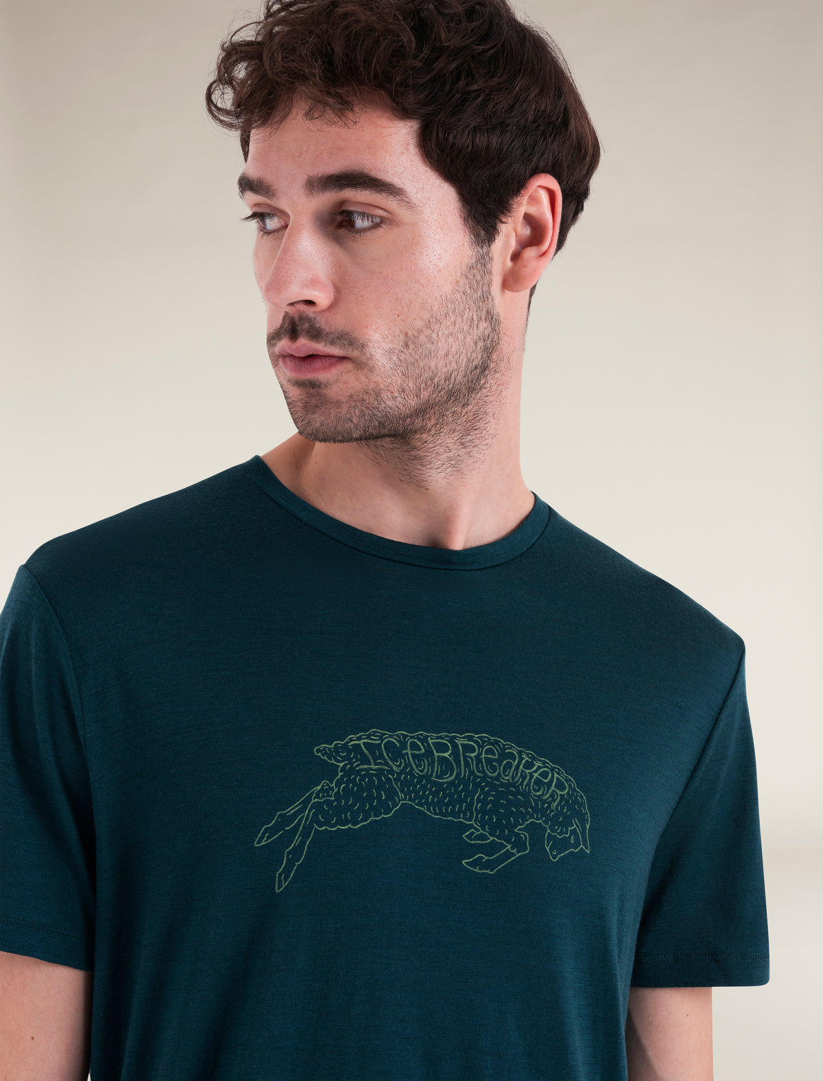 Men's Merino 150 Tech Lite III T-Shirt IB Ewe Bound Fathom Green - 6