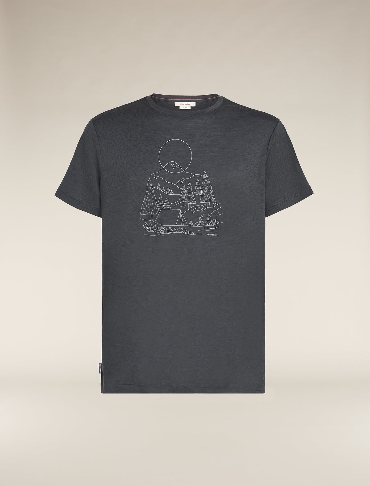 Men's Merino 150 Tech Lite III T-Shirt Sunset Camp Obsidian - 6