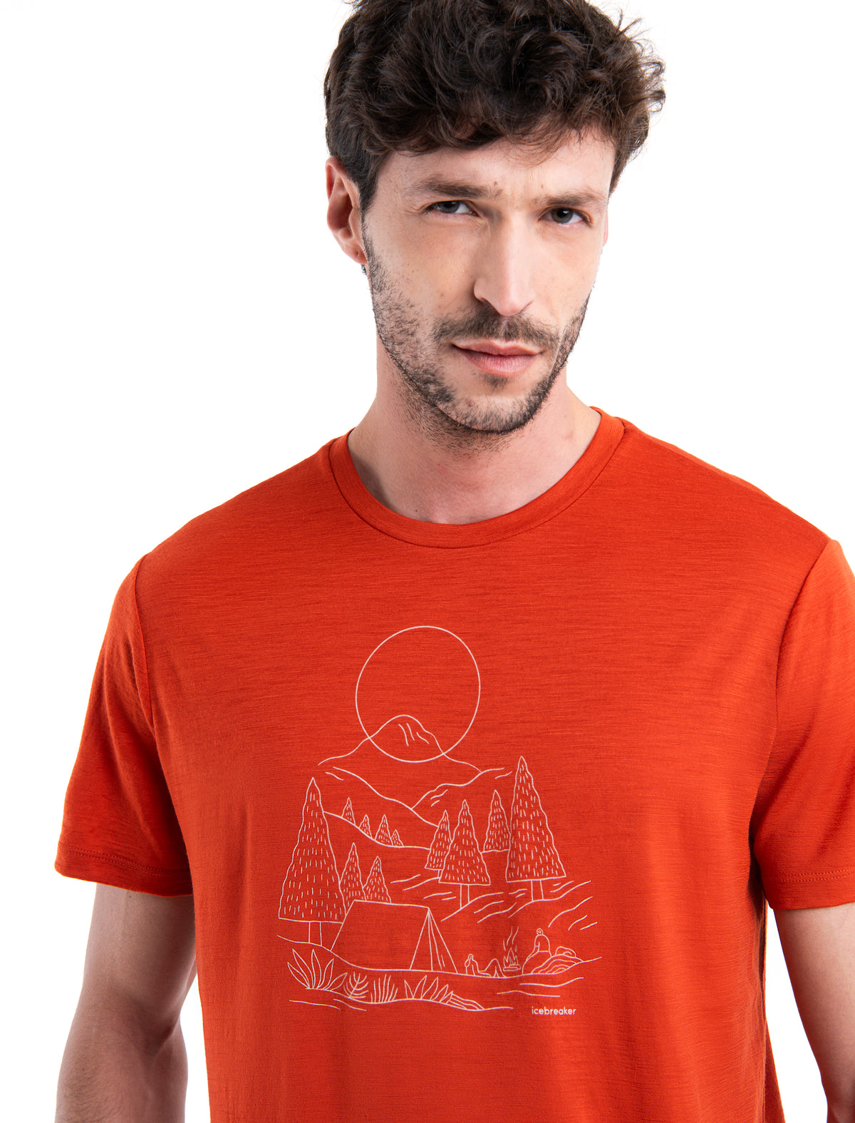 Men's Merino 150 Tech Lite III T-Shirt Sunset Camp Molten - 6