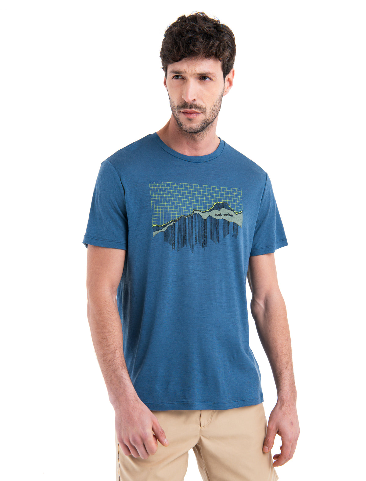 Men's Merino 150 Tech Lite III T-Shirt Pinnacle Grid  - 1