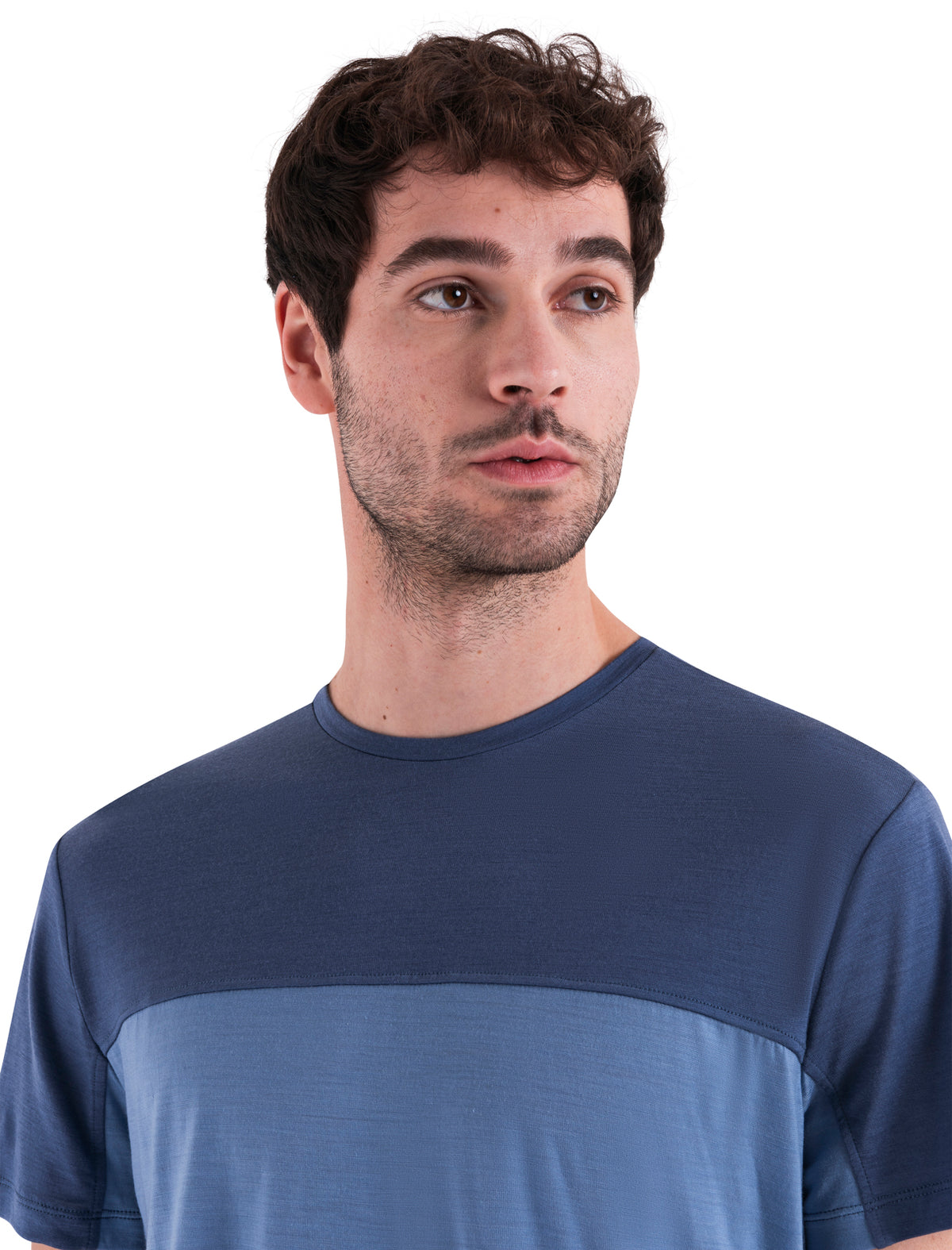 Men's Merino Blend 125 Cool-Lite™ Sphere Short Sleeve T-Shirt Colour Block Kyanite/Dawn - 5