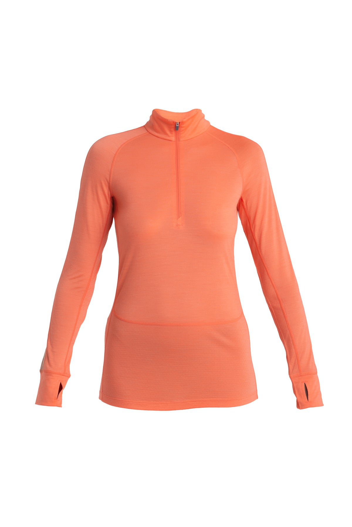 Women's Merino Blend 125 ZoneKnit™ Long Sleeve Half Zip Thermal Top Tang/Praline - 7