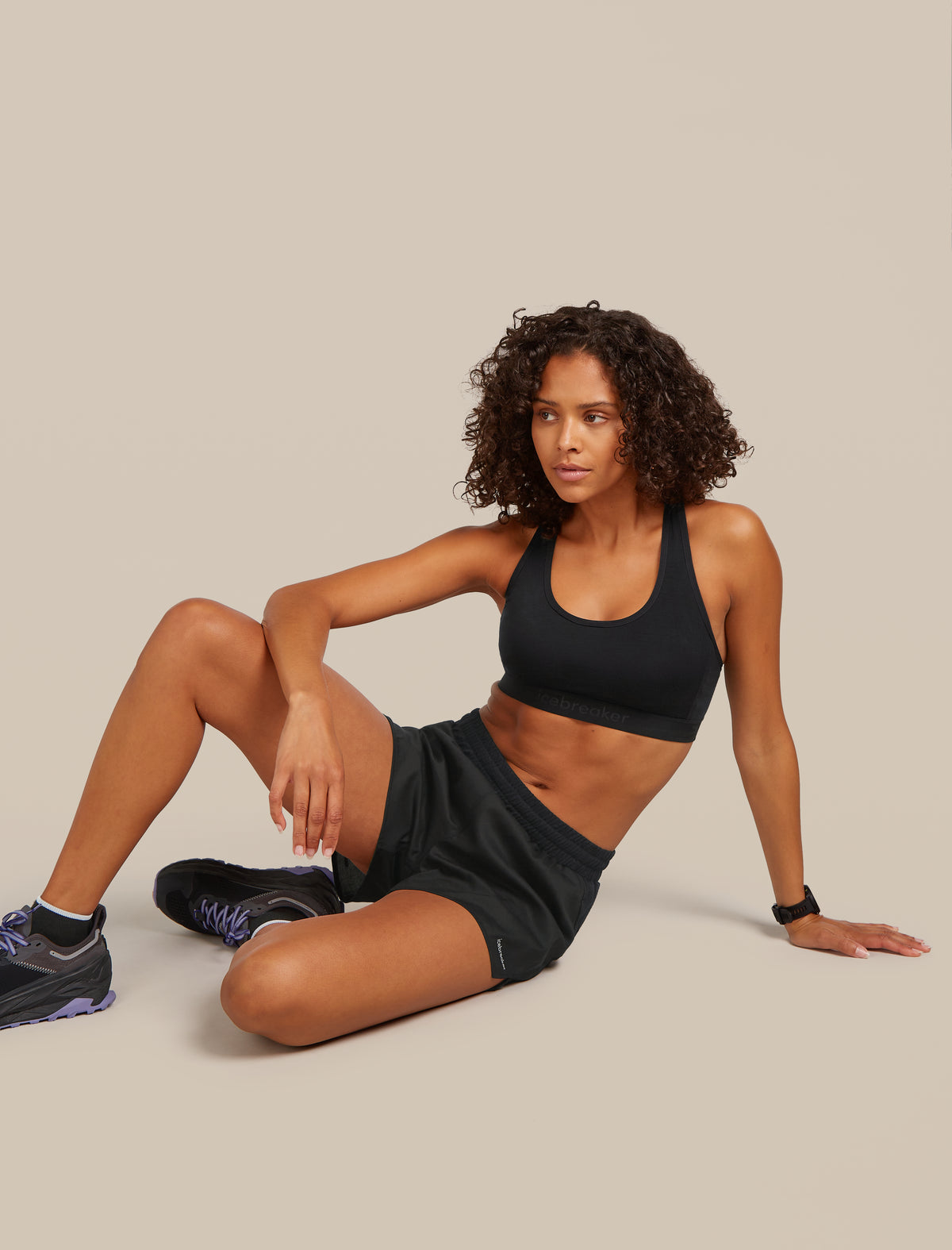 Women's Merino Blend 125 ZoneKnit™ Speed 3" Shorts Black - 4