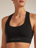 Women's Merino Blend 260 ZoneKnit™ Seamless Bra Black - 5