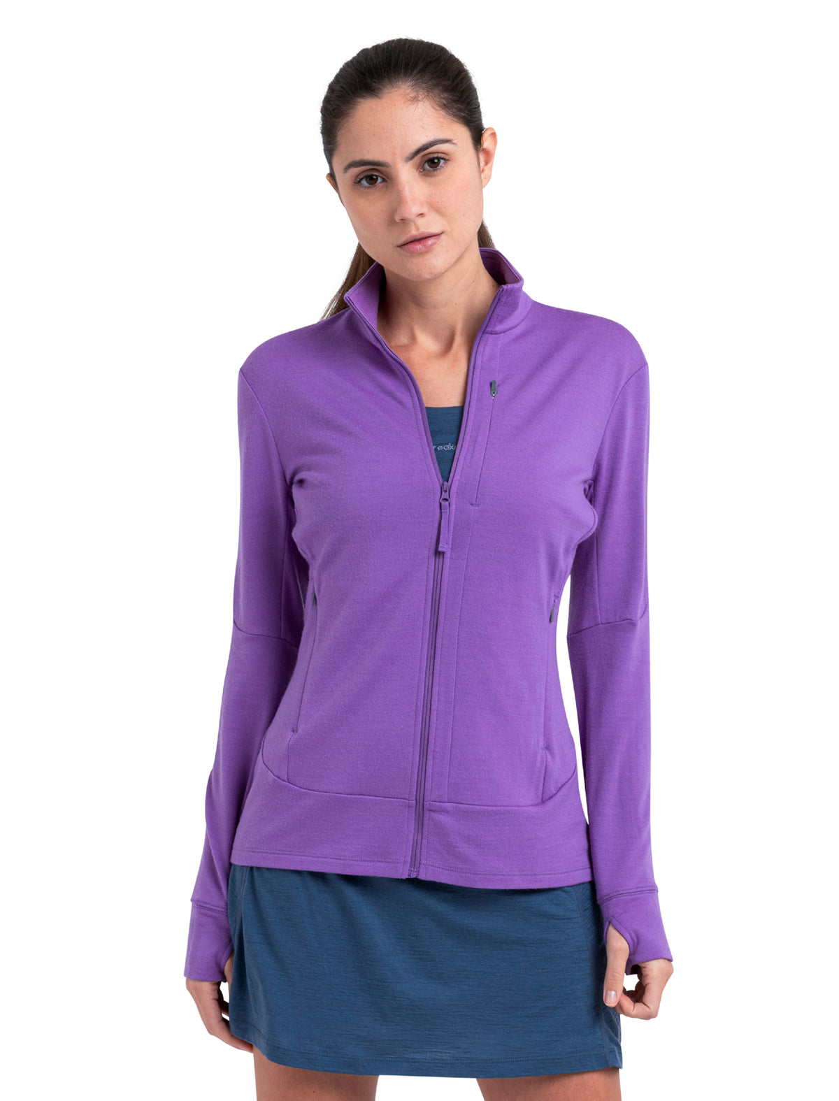 Women's Merino 260 Quantum Long Sleeve Zip Jacket Magic - 1