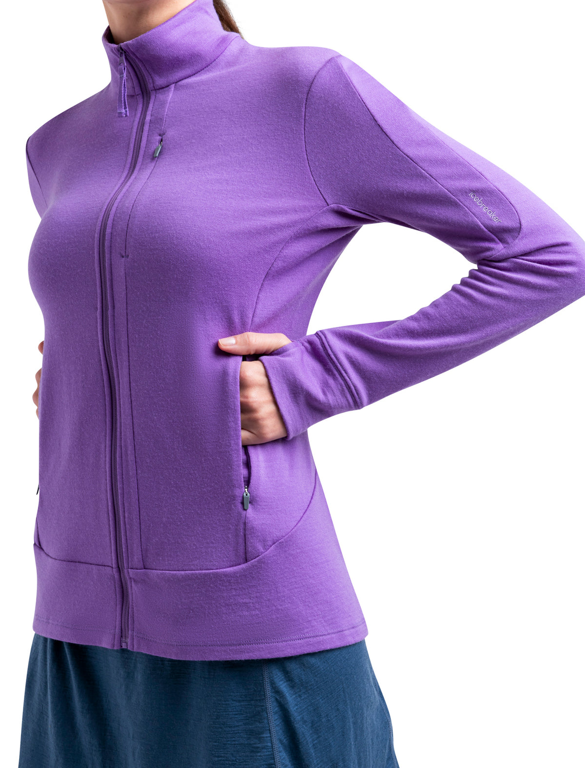 Women's Merino 260 Quantum Long Sleeve Zip Jacket Magic - 5