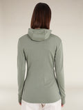 Women's Merino 260 Quantum Long Sleeve Zip Hoodie Oil/Black/Silver - 2
