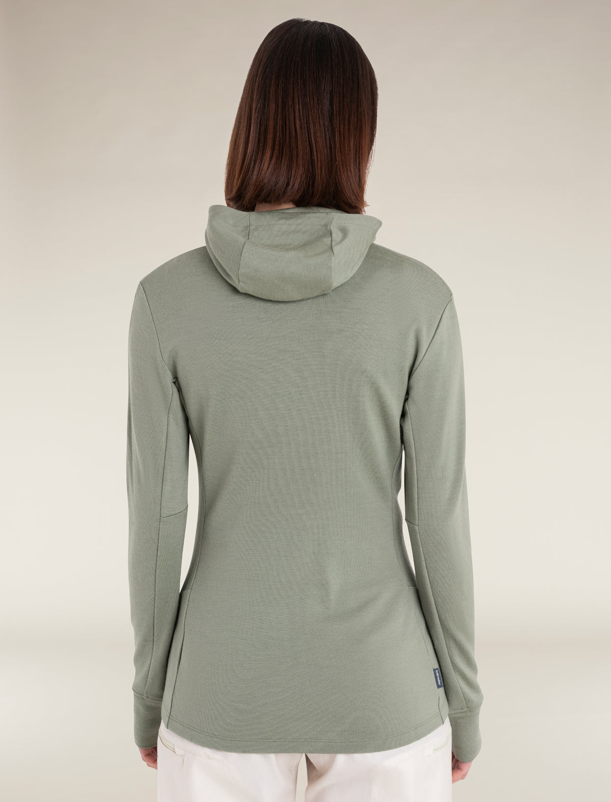 Women's Merino 260 Quantum Long Sleeve Zip Hoodie Oil/Black/Silver - 2