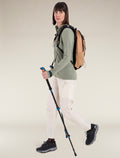 Women's Merino 260 Quantum Long Sleeve Zip Hoodie Oil/Black/Silver - 4