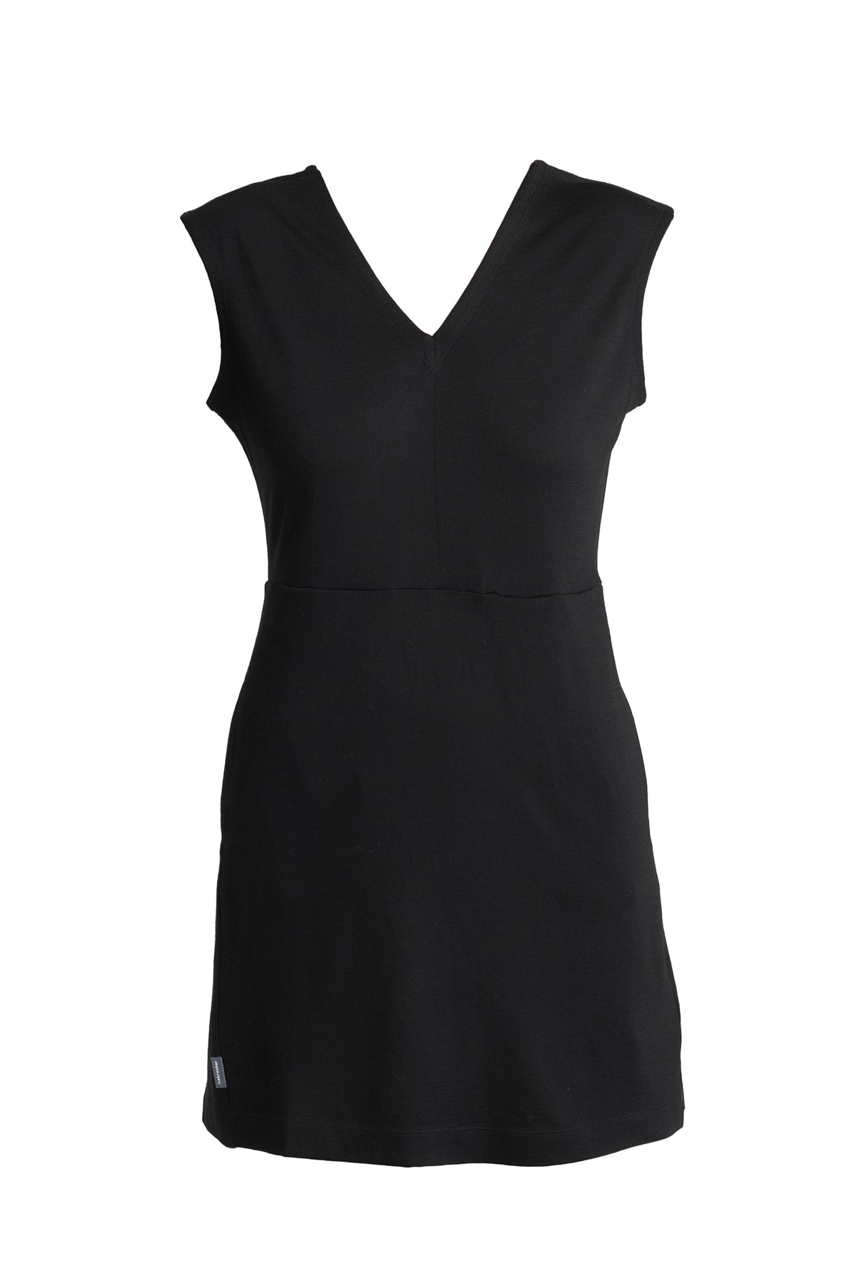 Women's Merino 200 Granary Sleeveless V Neck Dress Black - 10