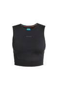 Women's Merino Blend 125 ZoneKnit™ Energy Wind Cropped Bra-Tank Black - 6