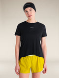 Women's Merino Blend 125 Cool-Lite™ Speed Short Sleeve Slit Back T-Shirt Black - 1