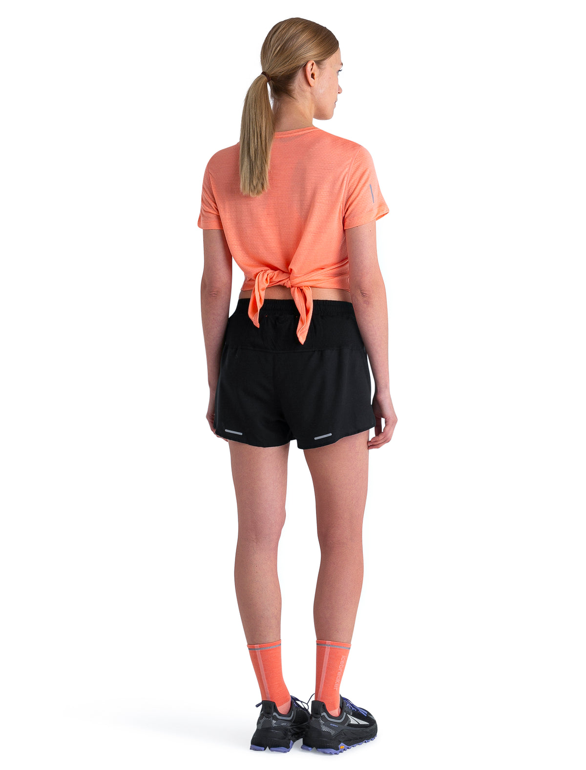 Women's Merino Blend 125 Cool-Lite™ Speed Short Sleeve Slit Back T-Shirt Glow - 6