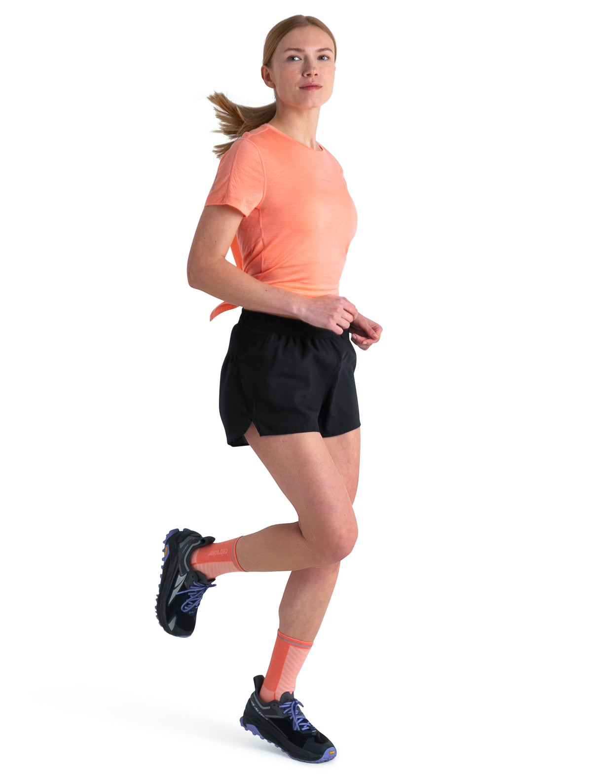 Women's Merino Blend 125 Cool-Lite™ Speed Short Sleeve Slit Back T-Shirt Glow - 7