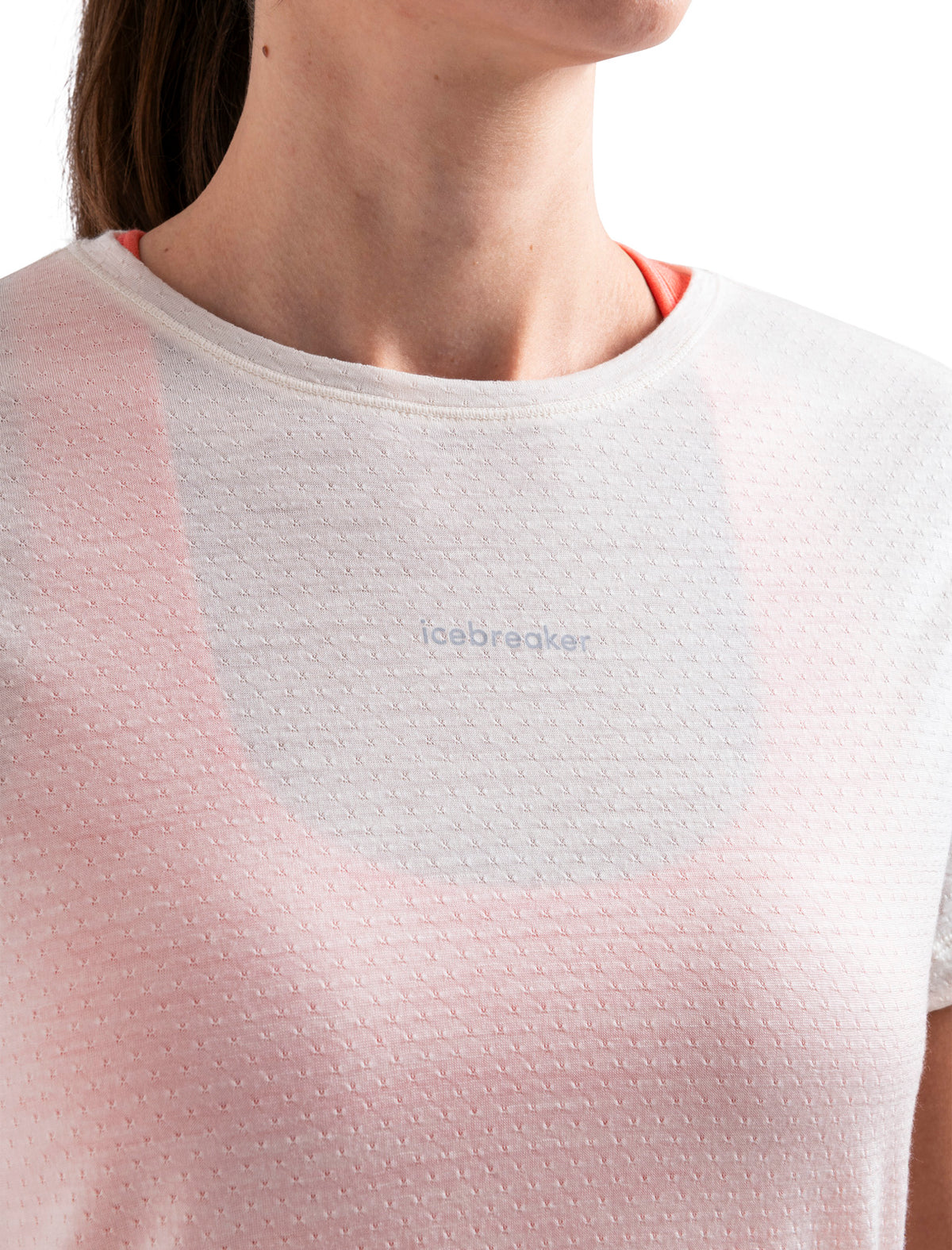 Women's Merino Blend 125 Cool-Lite™ Speed Short Sleeve Slit Back T-Shirt Chalk - 7