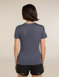 Women's Merino Blend 125 ZoneKnit™ Energy Wind Short Sleeve T-Shirt Graphite/Graphite Heather - 2