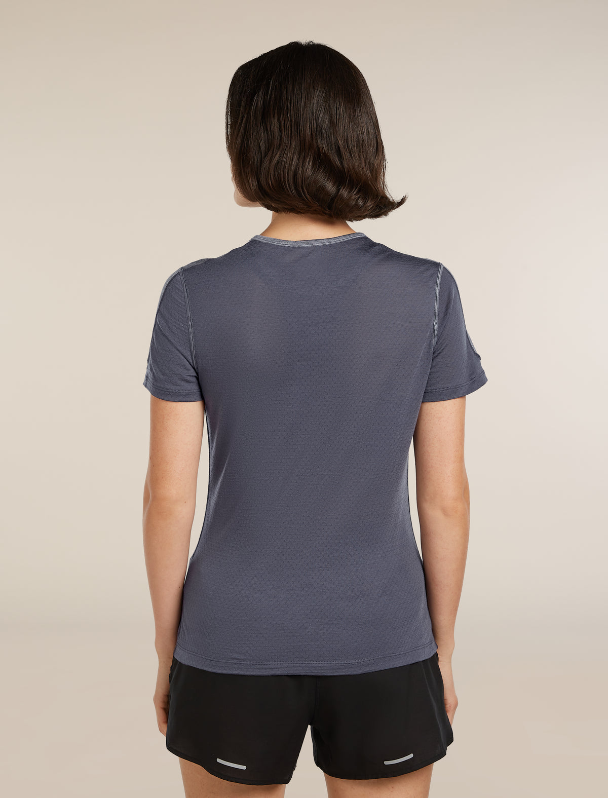 Women's Merino Blend 125 ZoneKnit™ Energy Wind Short Sleeve T-Shirt Graphite/Graphite Heather - 2