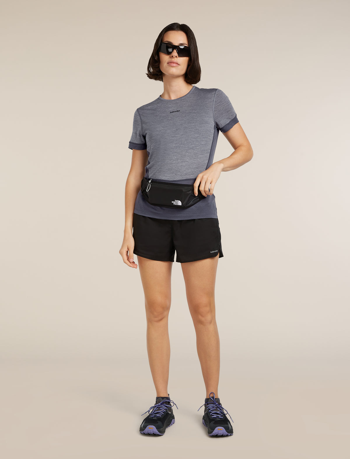 Women's Merino Blend 125 ZoneKnit™ Energy Wind Short Sleeve T-Shirt Graphite/Graphite Heather - 4