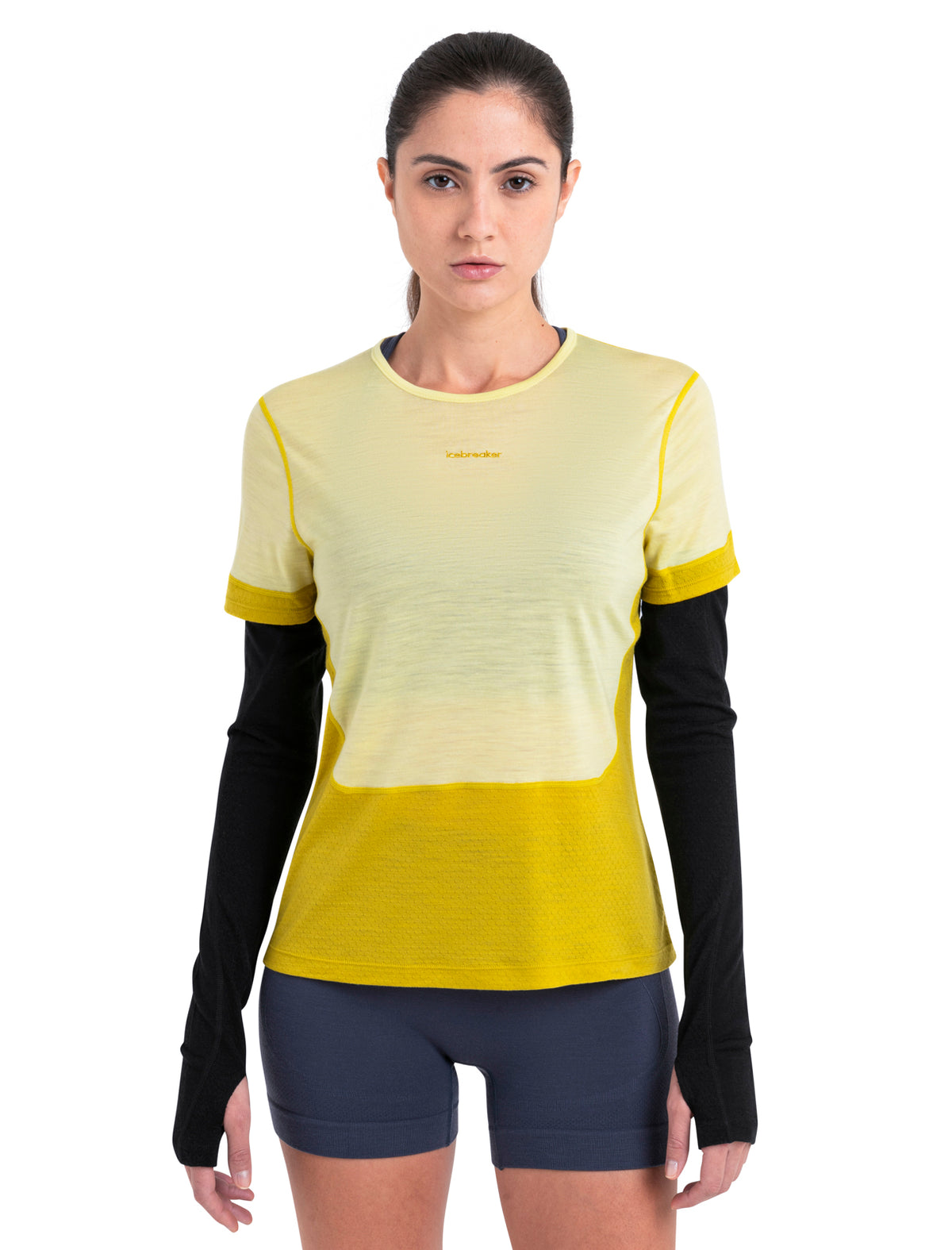 Women's Merino Blend 125 ZoneKnit™ Energy Wind Short Sleeve T-Shirt Lux/Lucid - 1