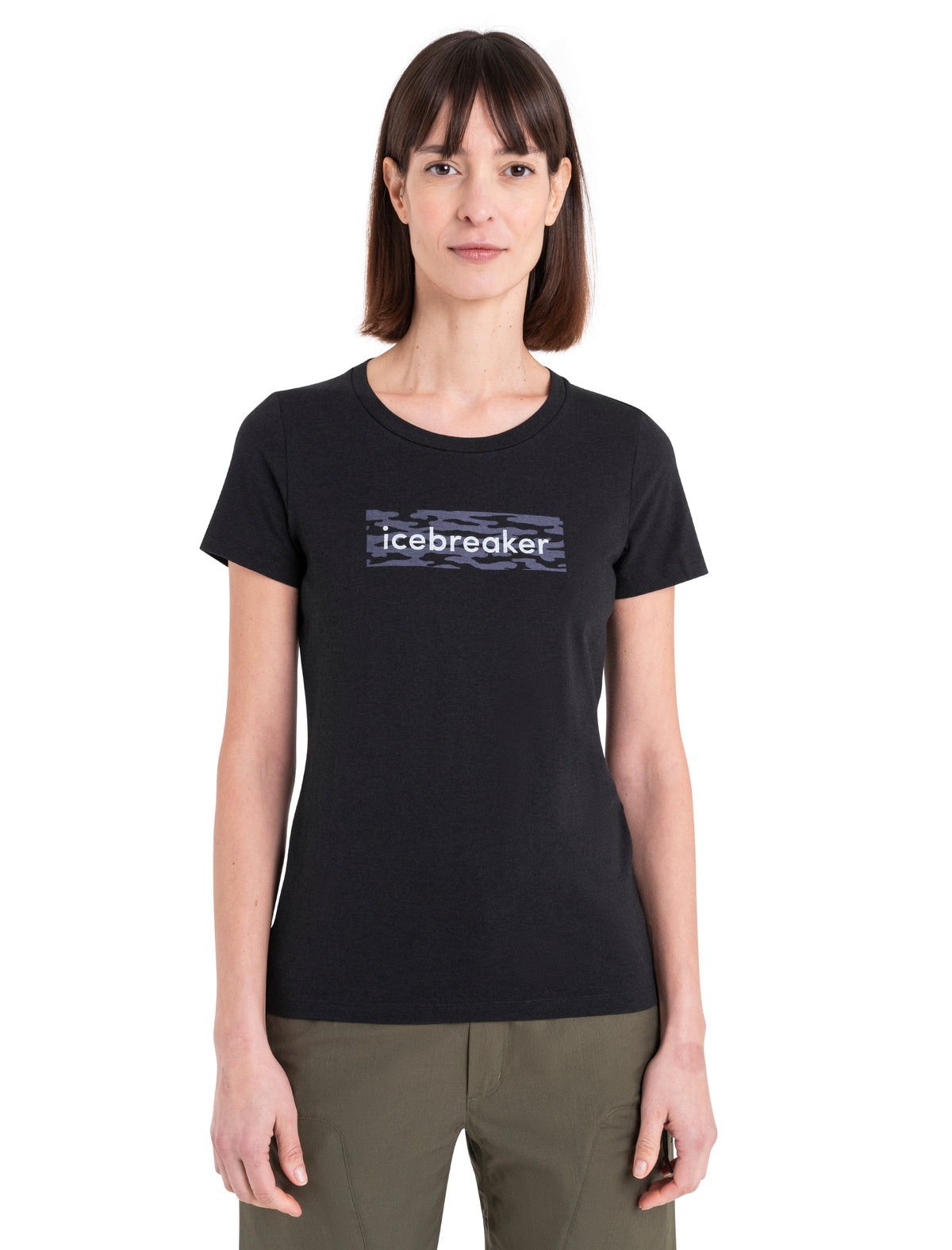Women's Merino Blend Central Classic T-Shirt Glacial Flow Logo  - 1