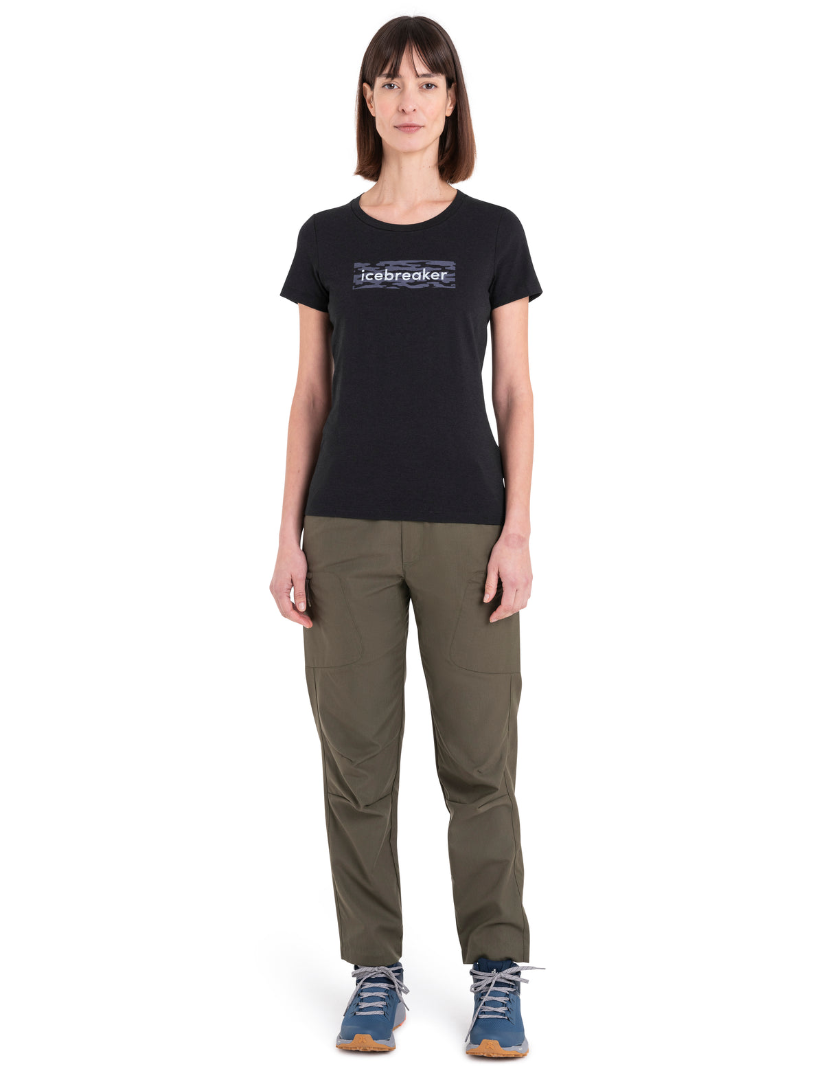 Women's Merino Blend Central Classic T-Shirt Glacial Flow Logo  - 3