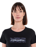 Women's Merino Blend Central Classic T-Shirt Glacial Flow Logo  - 5