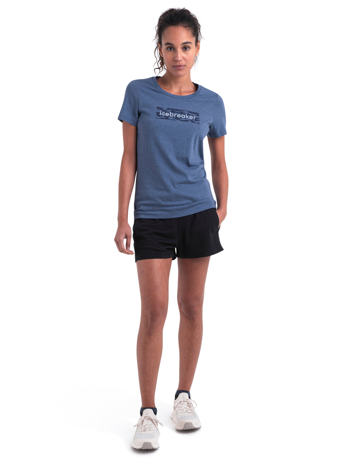 Women's Merino Blend Central Classic T-Shirt Glacial Flow Logo  - 3