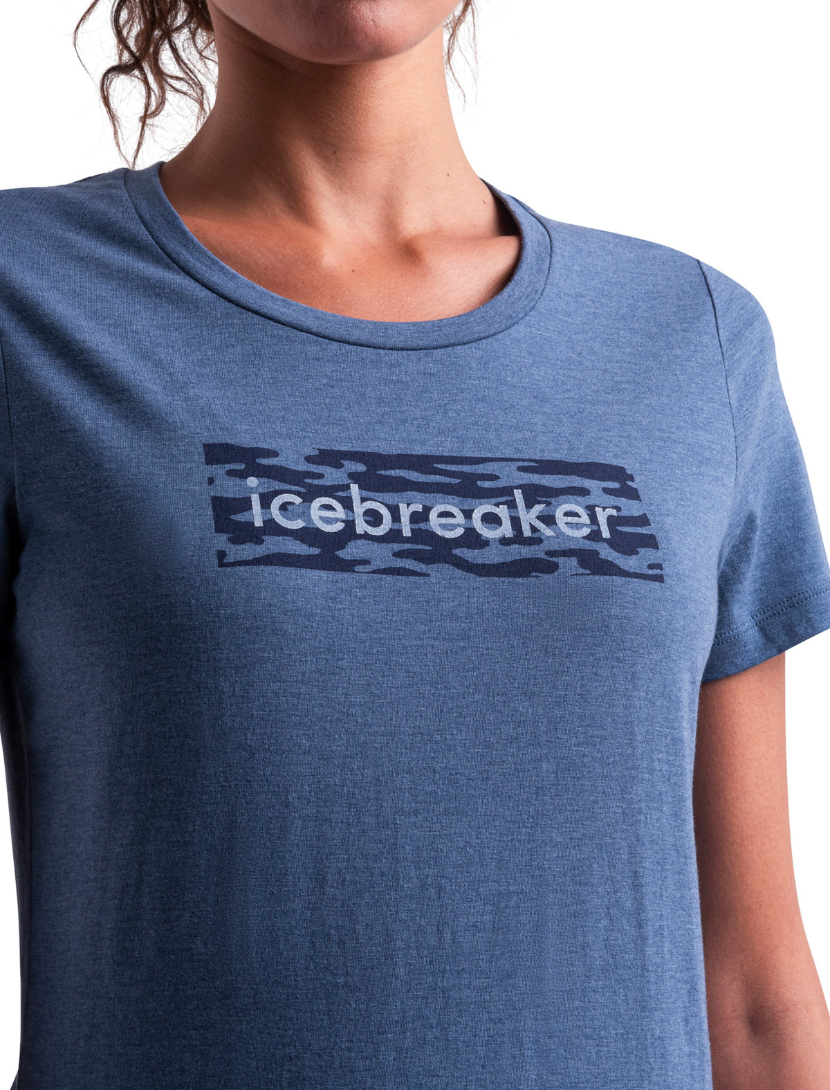 Women's Merino Blend Central Classic T-Shirt Glacial Flow Logo  - 4