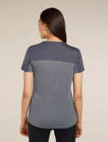 Women's Merino Blend 125 Cool-Lite™ Sphere Short Sleeve T-Shirt Colour Block Graphite Heather/Graphite - 2