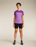 Women's Merino Blend 125 Cool-Lite™ Sphere Short Sleeve T-Shirt Colour Block Passion heather/passion - 3