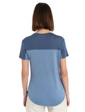 Women's Merino Blend 125 Cool-Lite™ Sphere Short Sleeve T-Shirt Colour Block Kyanite/Dawn - 2