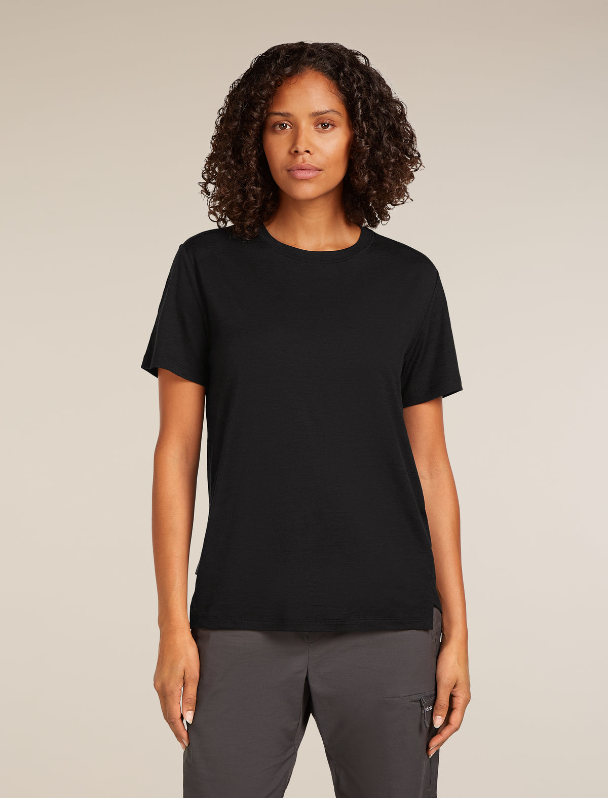 Women's Merino 150 Tech Lite Short Sleeve Relaxed T-Shirt Black - 1