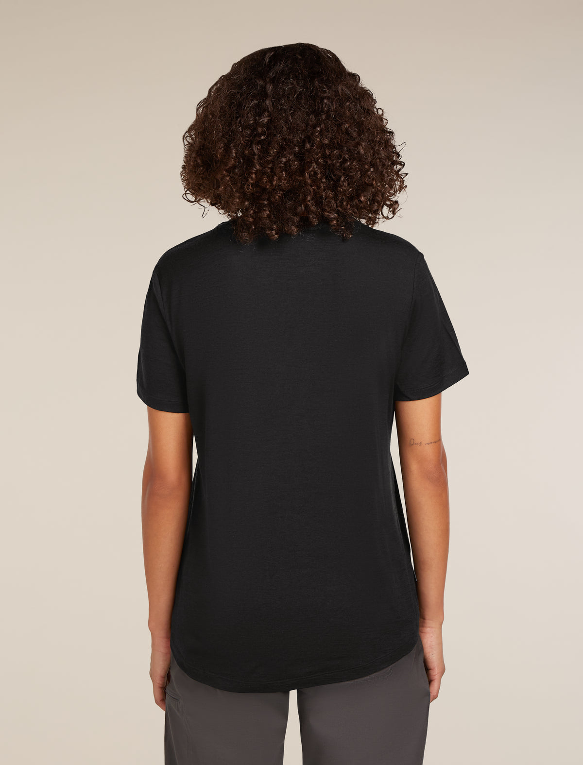 Women's Merino 150 Tech Lite Short Sleeve Relaxed T-Shirt Black - 2