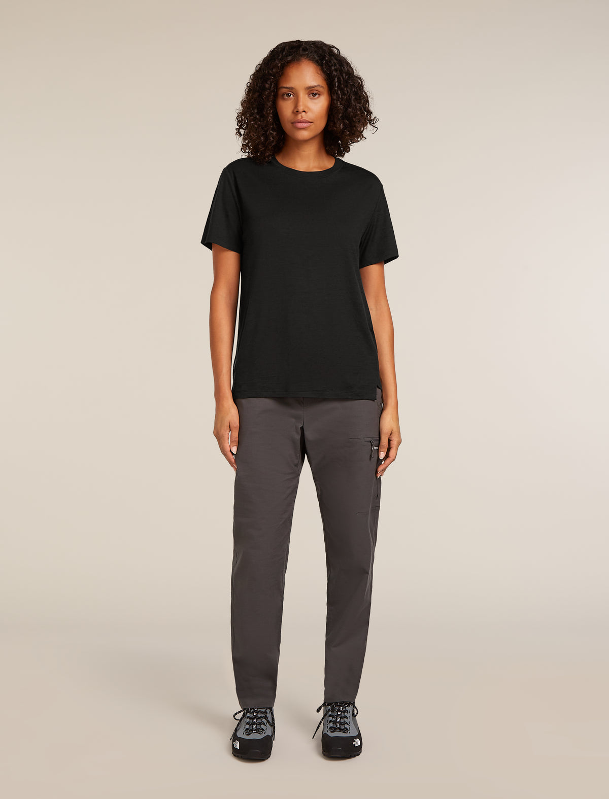 Women's Merino 150 Tech Lite Short Sleeve Relaxed T-Shirt Black - 3