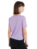 Women's Merino 150 Tech Lite Short Sleeve Crop T-Shirt Purple Gaze - 2