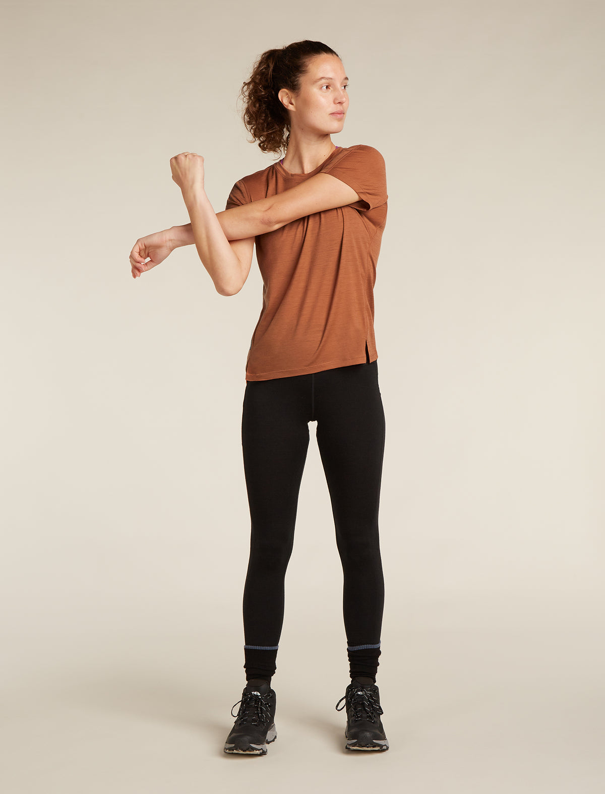 Women's 150 MerinoFine™ Ace Short Sleeve T-Shirt Dusty clay - 3