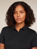 Women's Merino 150 Tech Lite Short Sleeve Polo Black - 8