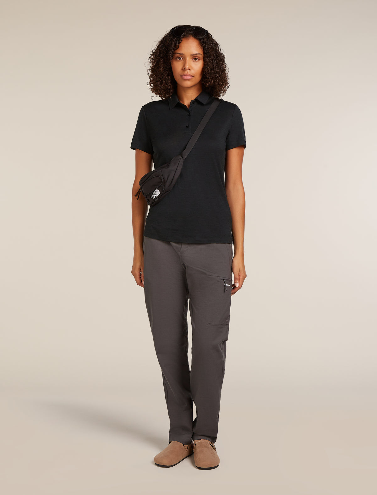 Women's Merino 150 Tech Lite Short Sleeve Polo Black - 4