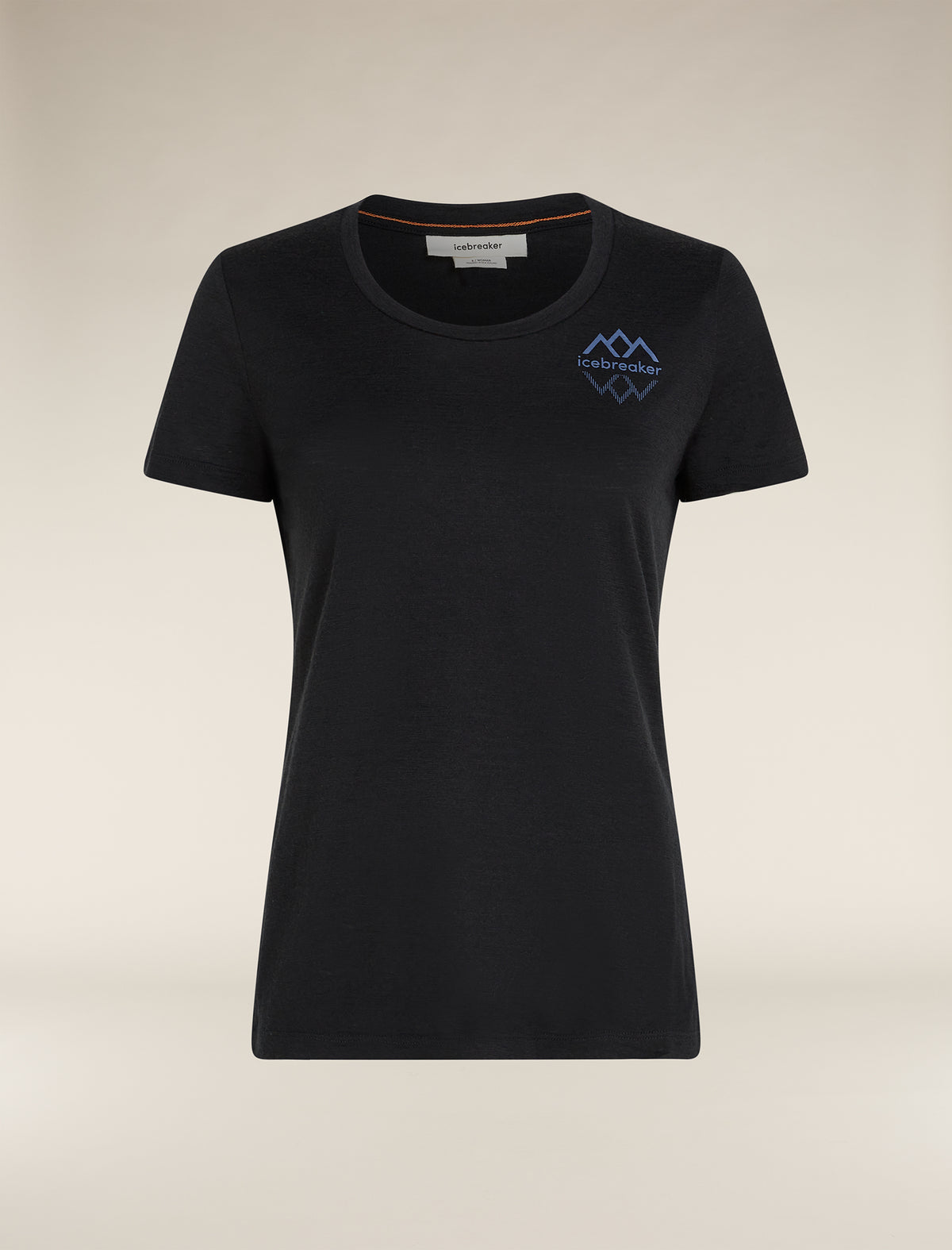 Women's Merino 150 Tech Lite Short Sleeve Scoop T-Shirt Icebreaker Logo Reflections  - 6