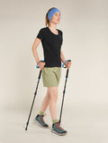 Women's Merino 150 Tech Lite Short Sleeve Scoop T-Shirt Icebreaker Logo Reflections  - 4