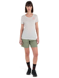 Women's Merino 150 Tech Lite Short Sleeve Scoop T-Shirt Icebreaker Logo Reflections  - 3