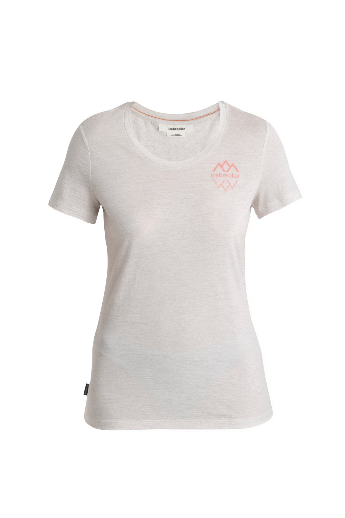Women's Merino 150 Tech Lite Short Sleeve Scoop T-Shirt Icebreaker Logo Reflections  - 7