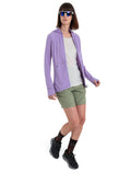 Women's Merino 150 Tech Lite Short Sleeve Scoop T-Shirt Icebreaker Logo Reflections  - 4